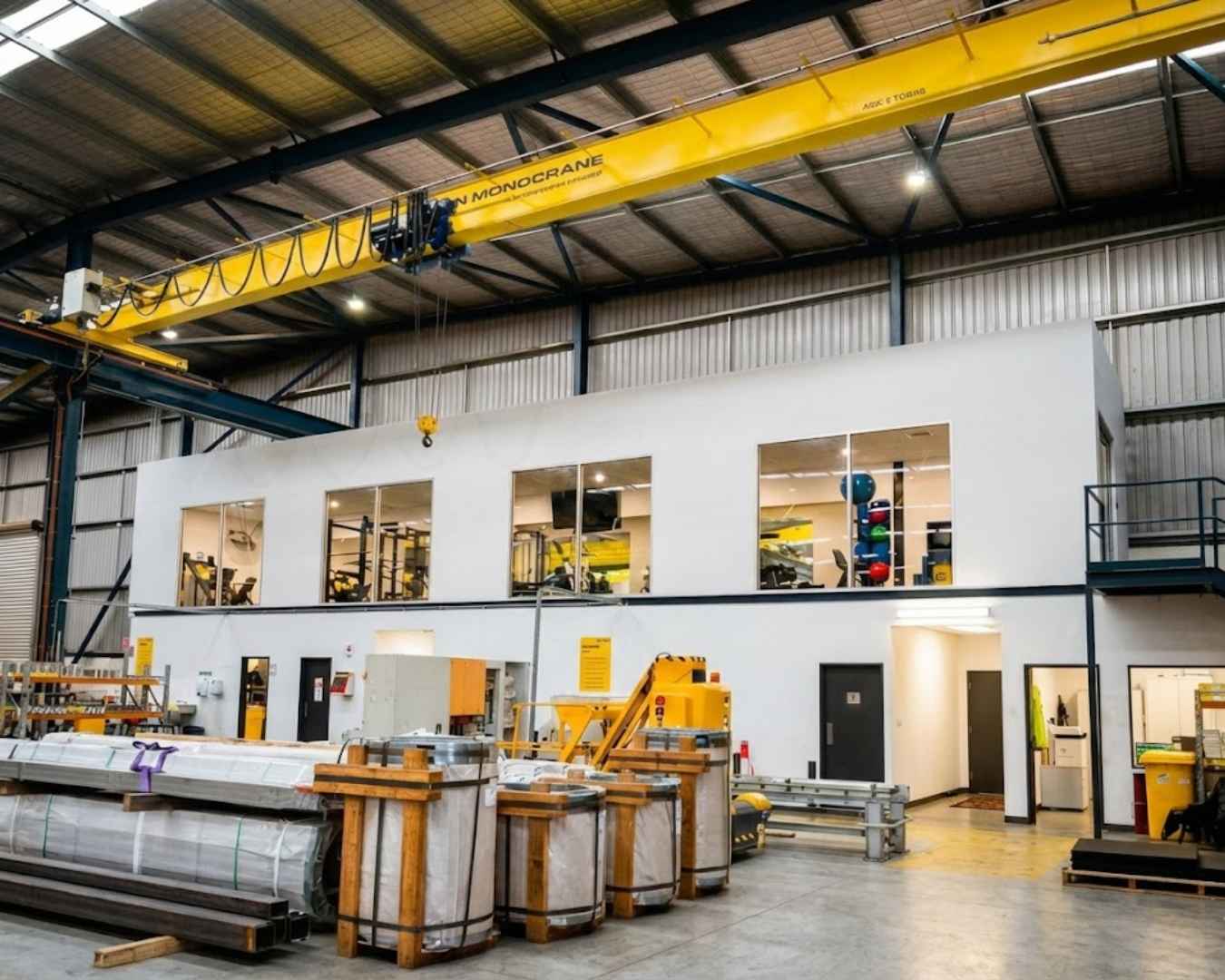 Completed warehouse mezzanine construction in Pooraka, Adelaide