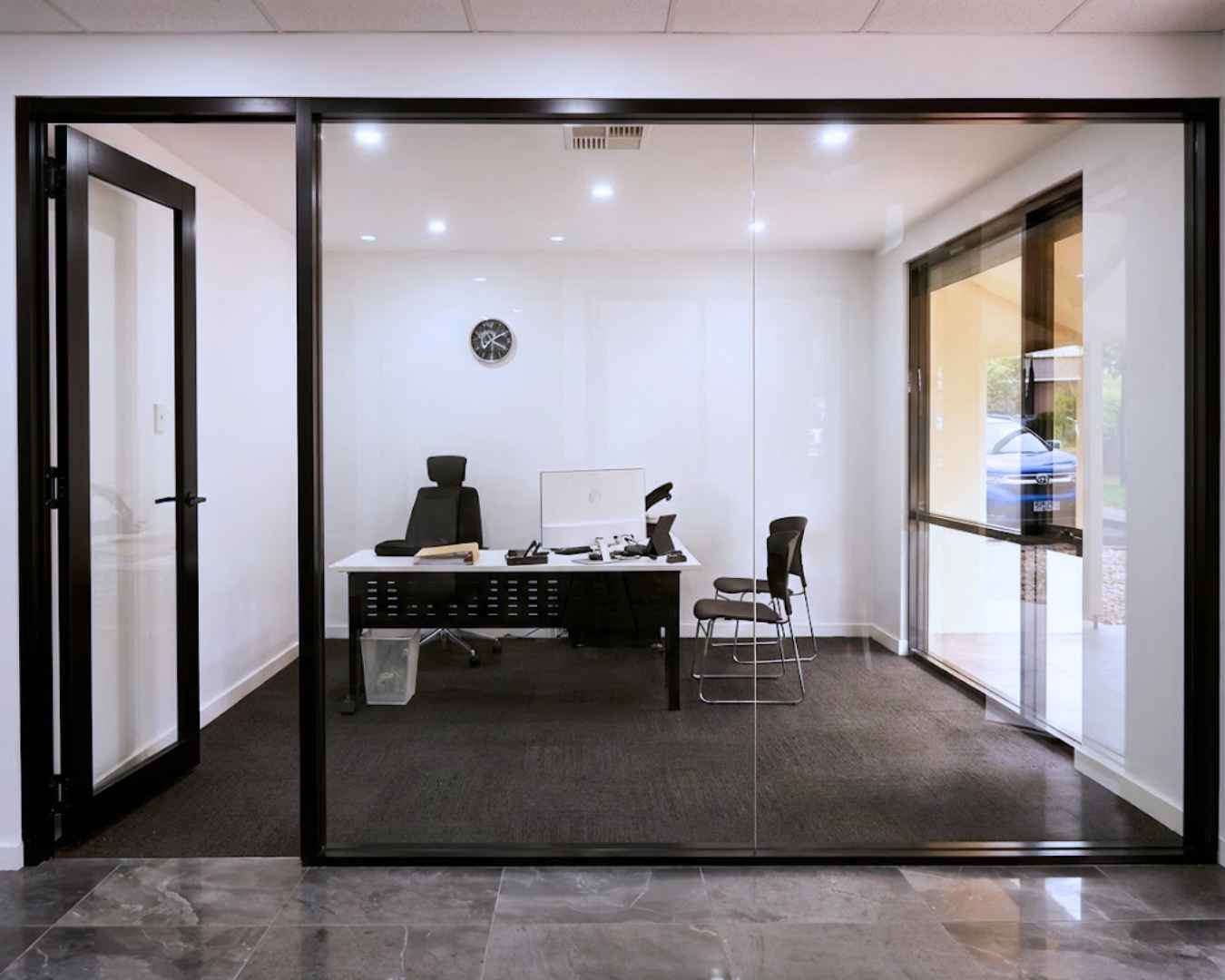 Completed full office renovation for Komo Glass in Regency Park, Adelaide