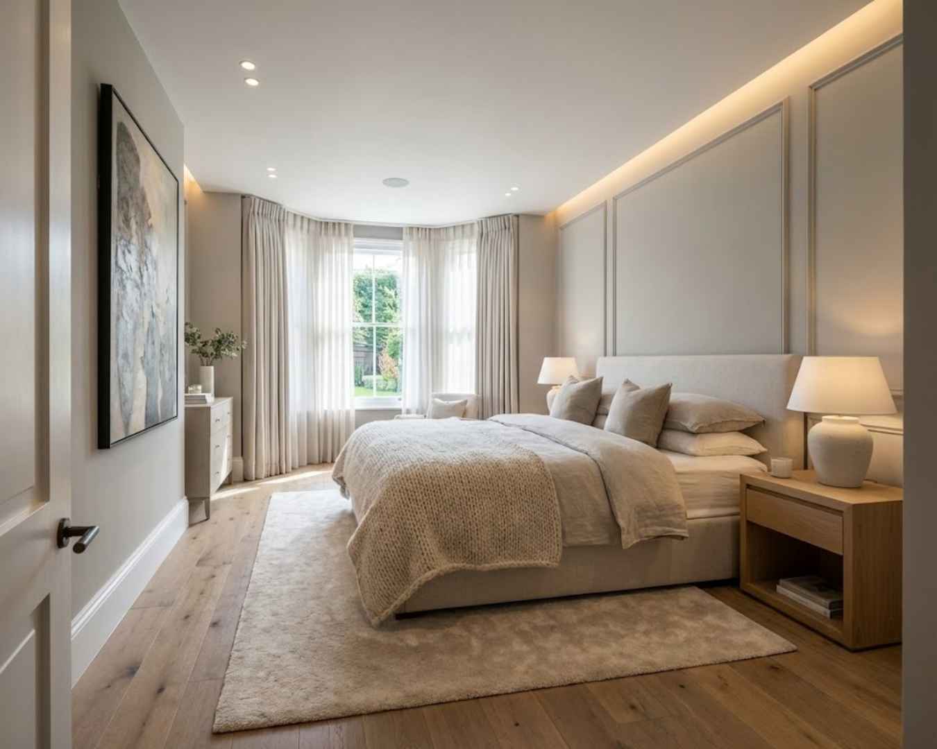 Completed bedroom renovation in Adelaide with modern finishes and updated design