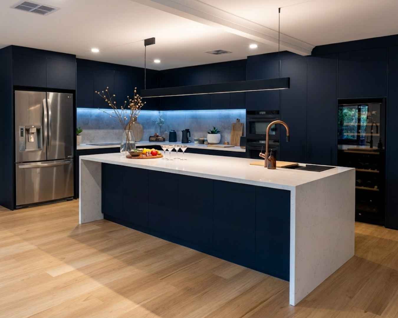 Completed kitchen renovation in Adelaide featuring modern design and quality finishes