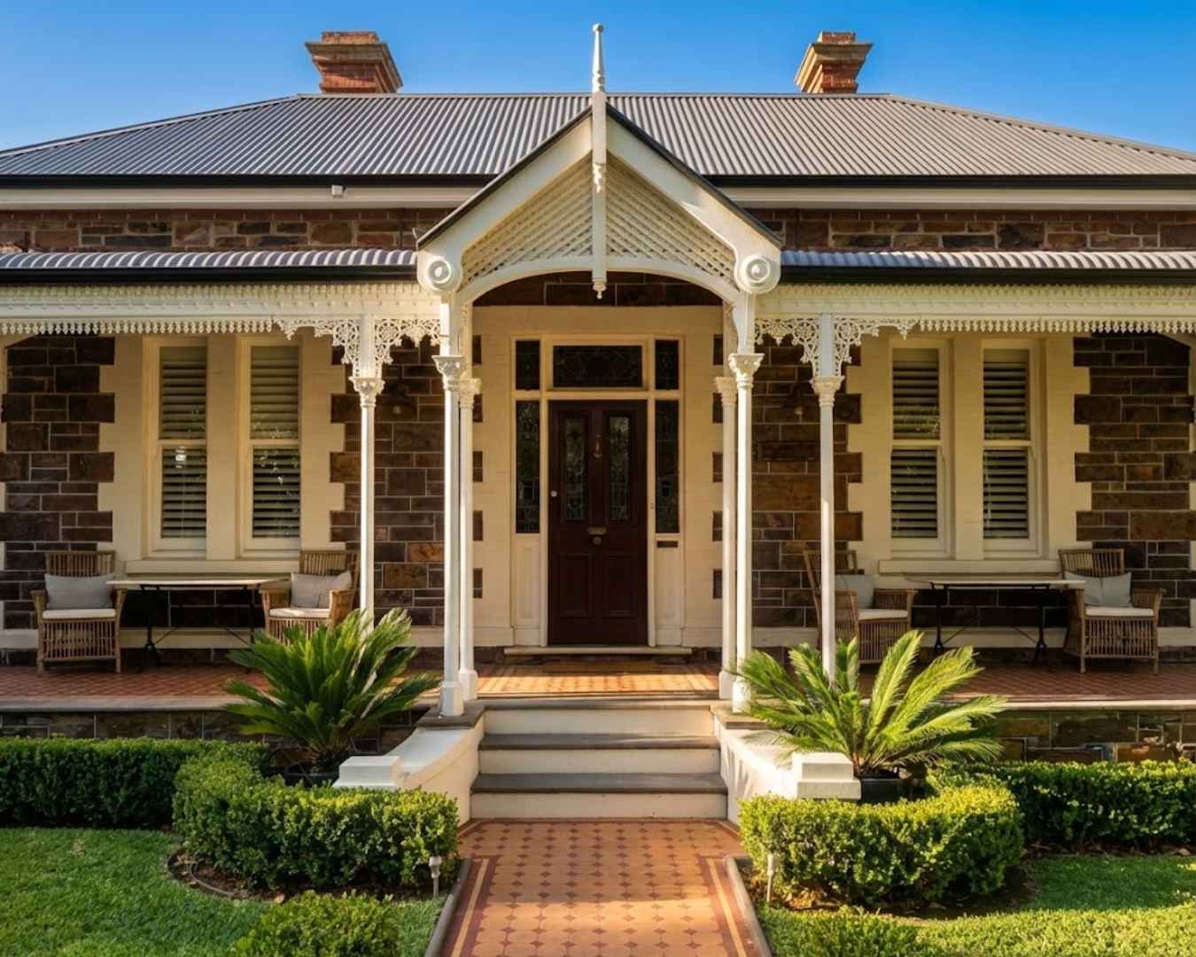 Completed verandah construction in Adelaide built for local weather conditions