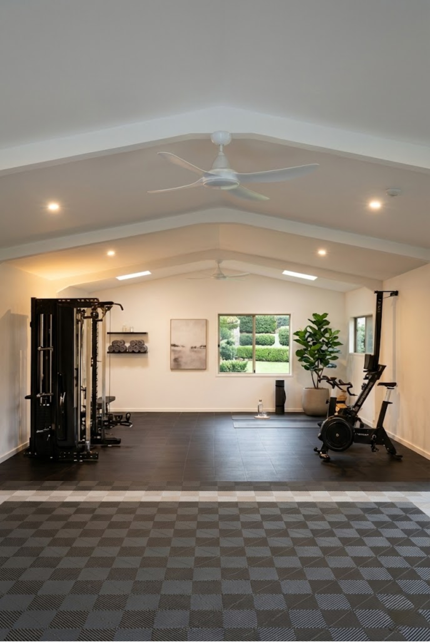 Completed shed conversion into functional gym space in Adelaide with modern finishes
