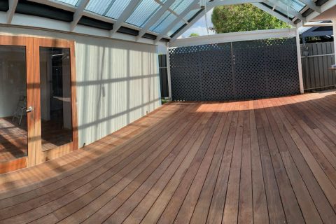 Merbau hardwood deck